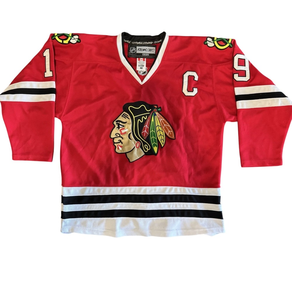 Jonathan Toews Blackhawks Authentic Reebok Jersey‎ 48 Made in Canada Stitched
